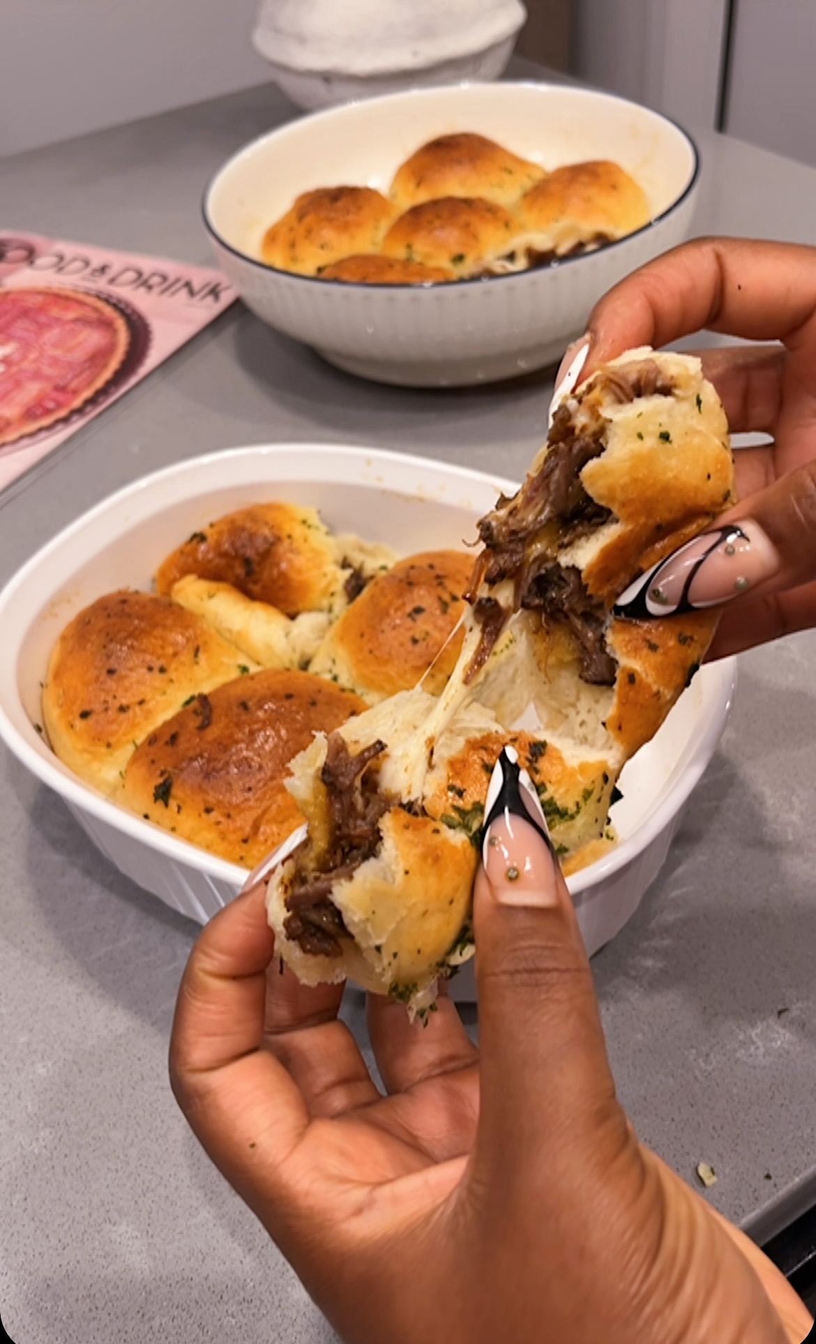 Oxtail-Stuffed Cheesy Pull-Apart Garlic Rolls: A Flavor-Packed Twist on a Classic